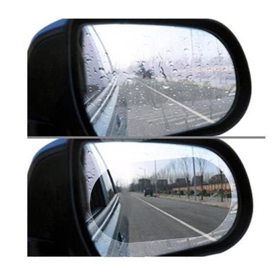 2 pcs Car Anti-Rain And Anti-Fog Film On Rearview Mirror