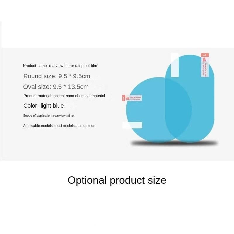 2 pcs Car Anti-Rain And Anti-Fog Film On Rearview Mirror