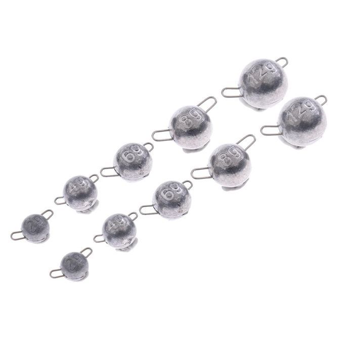 2X 10pcs   Accessories Quick Insert Lead Sinker Round