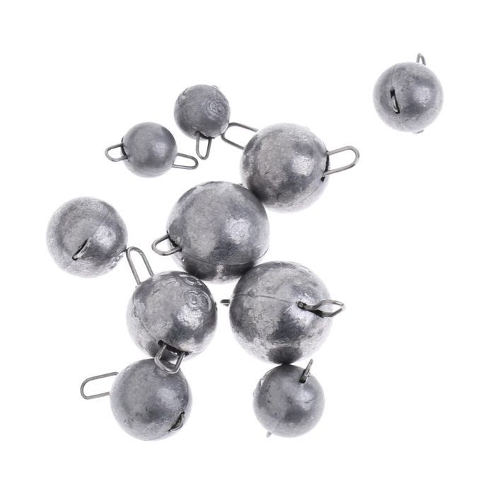 2X 10pcs   Accessories Quick Insert Lead Sinker Round