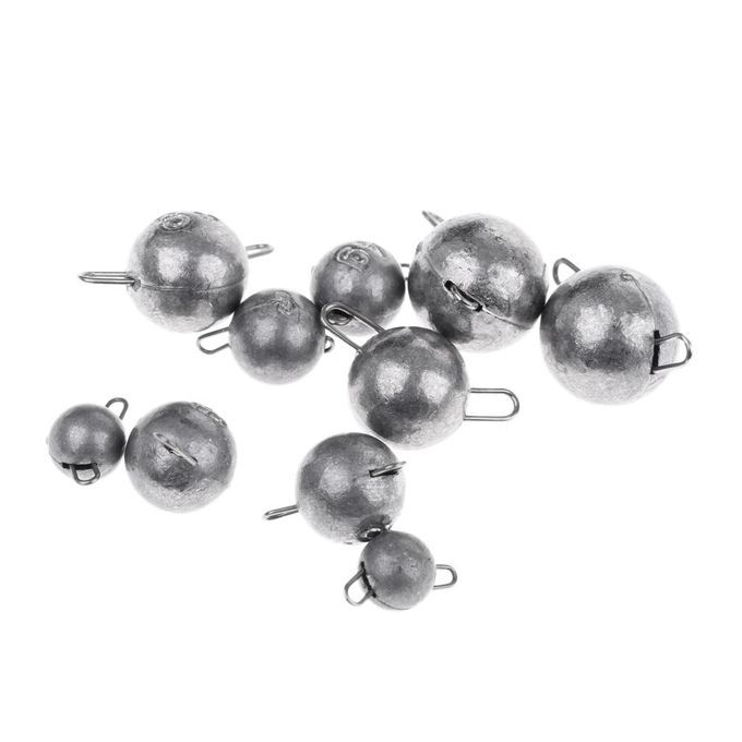 2X 10pcs   Accessories Quick Insert Lead Sinker Round
