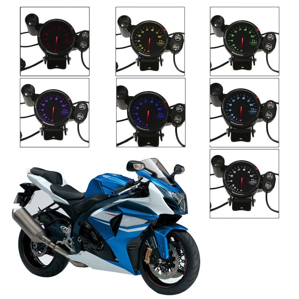 3.5Inch Diameter Car Tachometer RPM Gauge 0-11000 RPM With 7