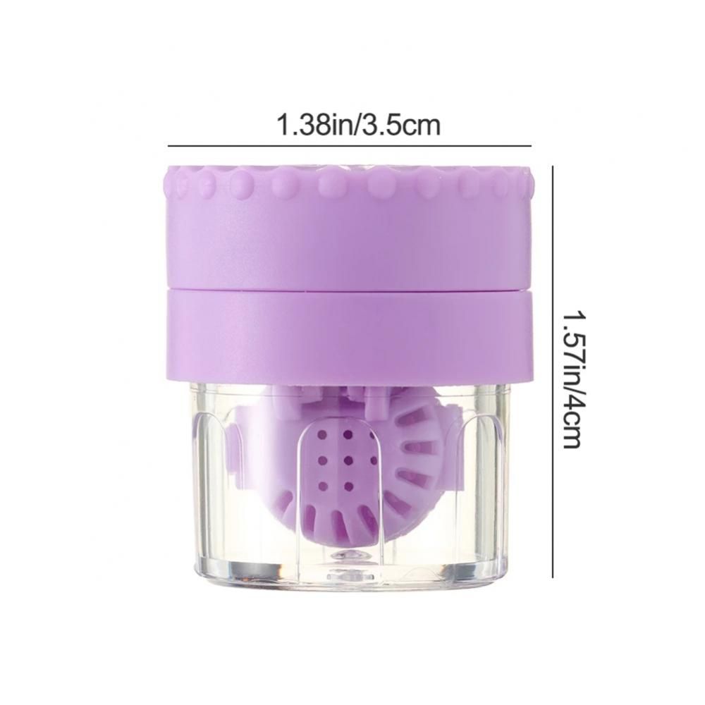 1PC Contact Lens Cleaner Case Manually Rotatable Glasses Lenses Container Clean Box Portable Travel Eyewear Storage Holder DOU