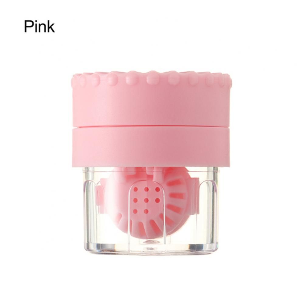 1PC Contact Lens Cleaner Case Manually Rotatable Glasses Lenses Container Clean Box Portable Travel Eyewear Storage Holder DOU