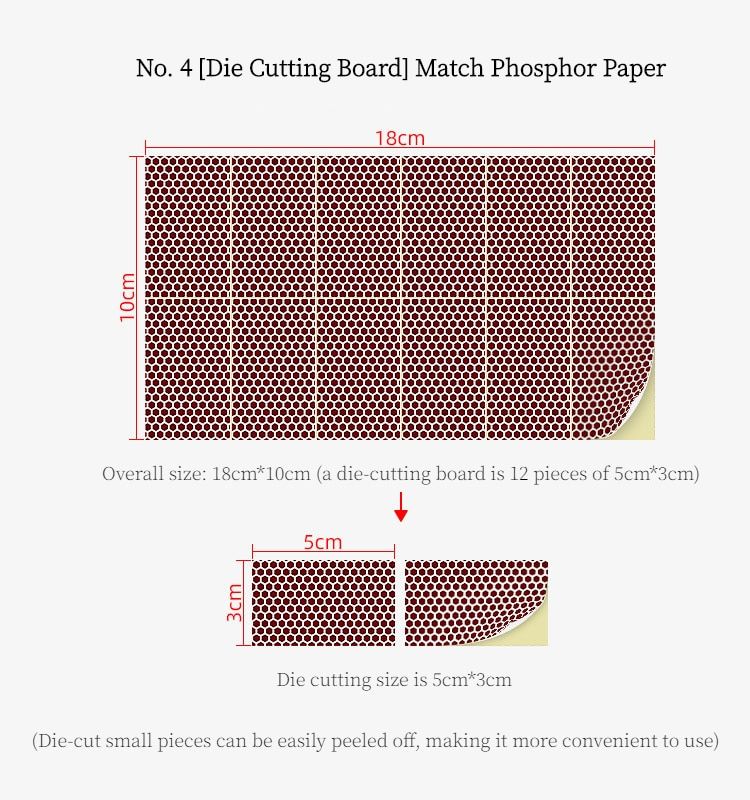 Phosphorus Paper For Lighting Matches Self-Adhesive Match