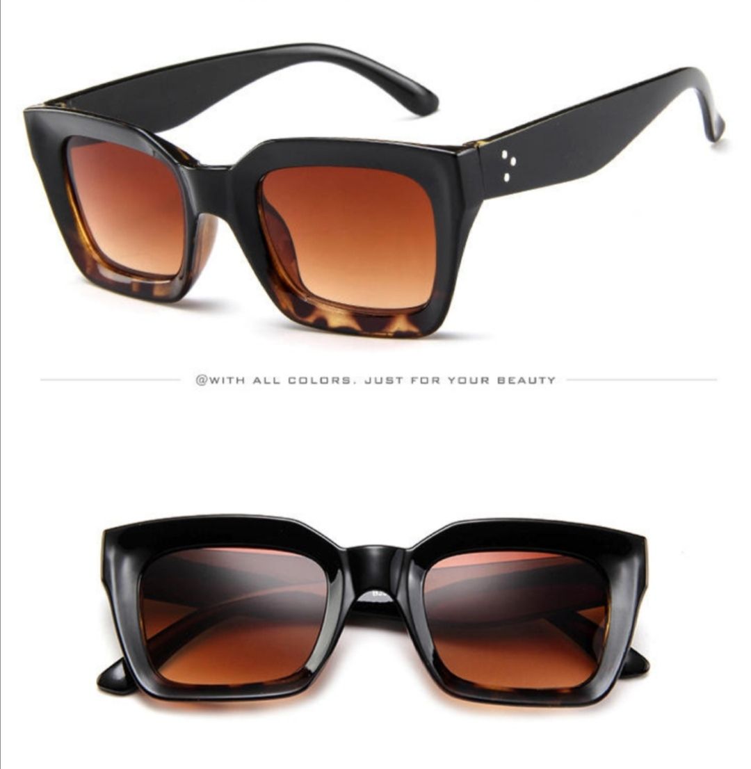 Square Trendy Polarized Designer Ladies Fashion Sunglasses FREE Case