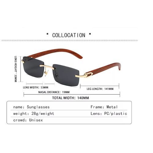 Men Designer Glasses With Free Protective Pouch