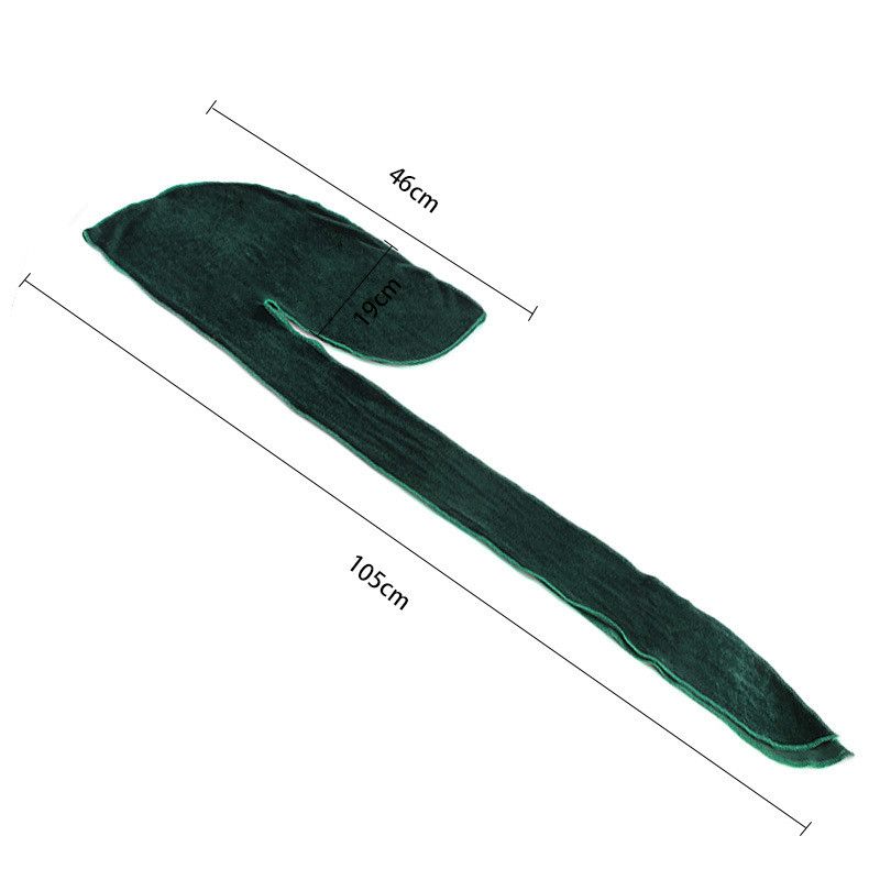 (Sky Blue)Unisex Velvet Durag Long Tail And Wide Straps Waves For Men Solid Wide Doo Rag Bonne XXA