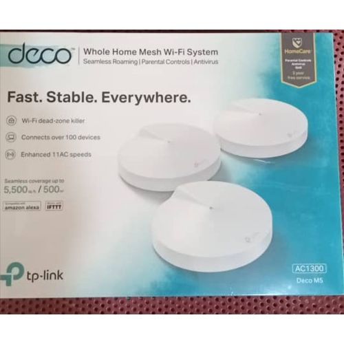 Deco M5 AC1300 Whole Home Mesh Dual Band Wi-Fi System