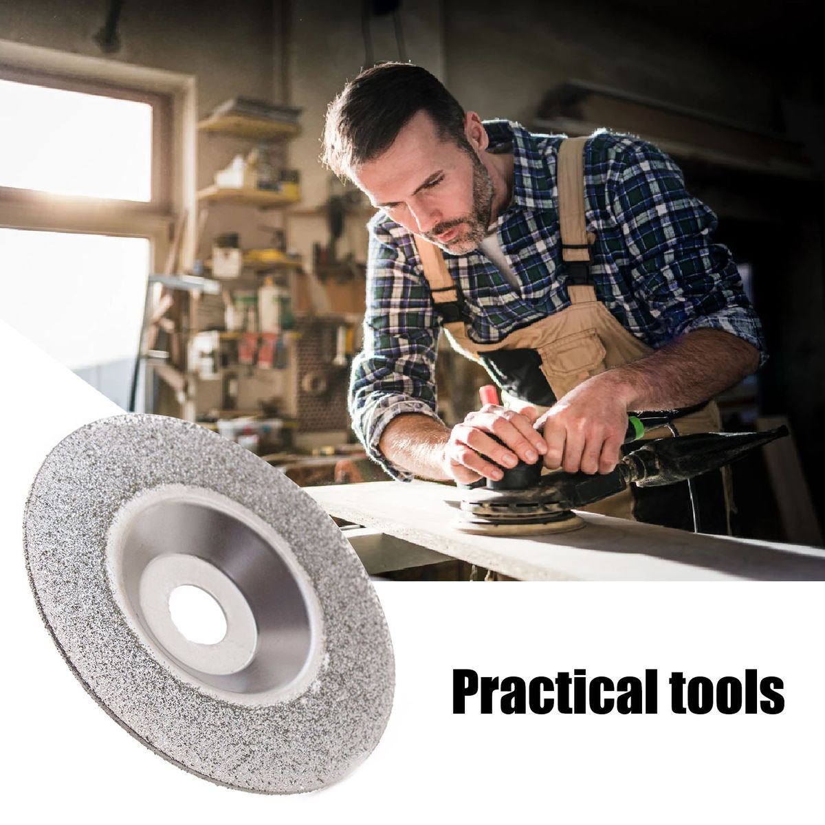 4in Diamond Grinding Disc Wheel Coated Grit 60 Convex Stone