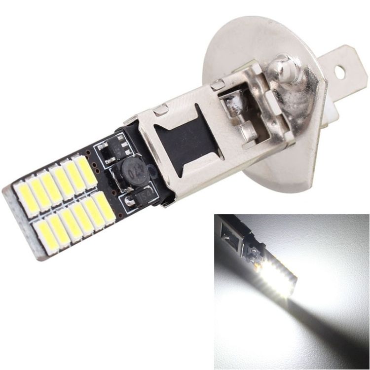 2 PCS H1 4.8W 24 LED SMD 4014 Car Clearance Lights Lamp