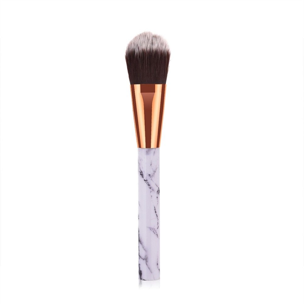 Marble Texture Makeup Brush Set Make Up Brushes Eyebrow Eye Brow Shadow Liner Lip Fan Beauty Cosmetic Tools 10pcs