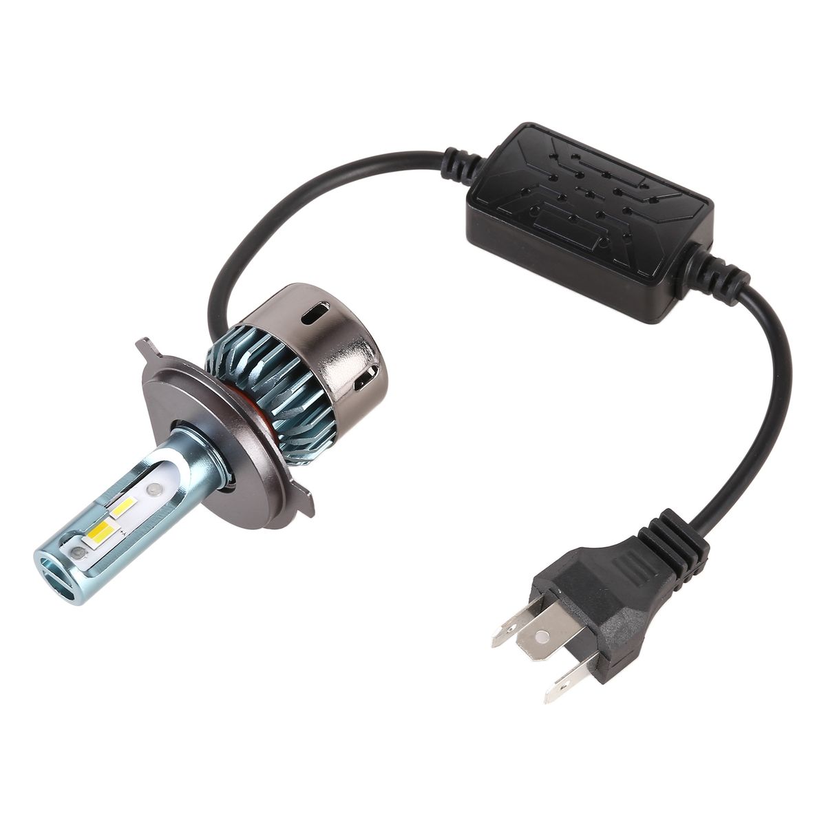 1 Pair H4 Car LED SMD-1860 Tricolor Headlight