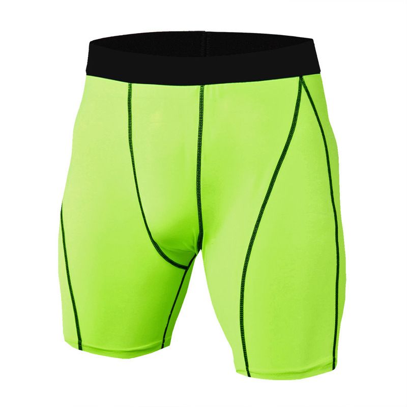 Summer Running Shorts Men Fitness Compression Shorts Joing Short Pants Quick Dry Underwear Trunks Male Sport Mens Shorts-green