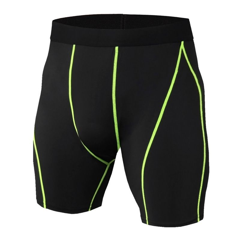 Summer Running Shorts Men Fitness Compression Shorts Joing Short Pants Quick Dry Underwear Trunks Male Sport Mens Shorts-green