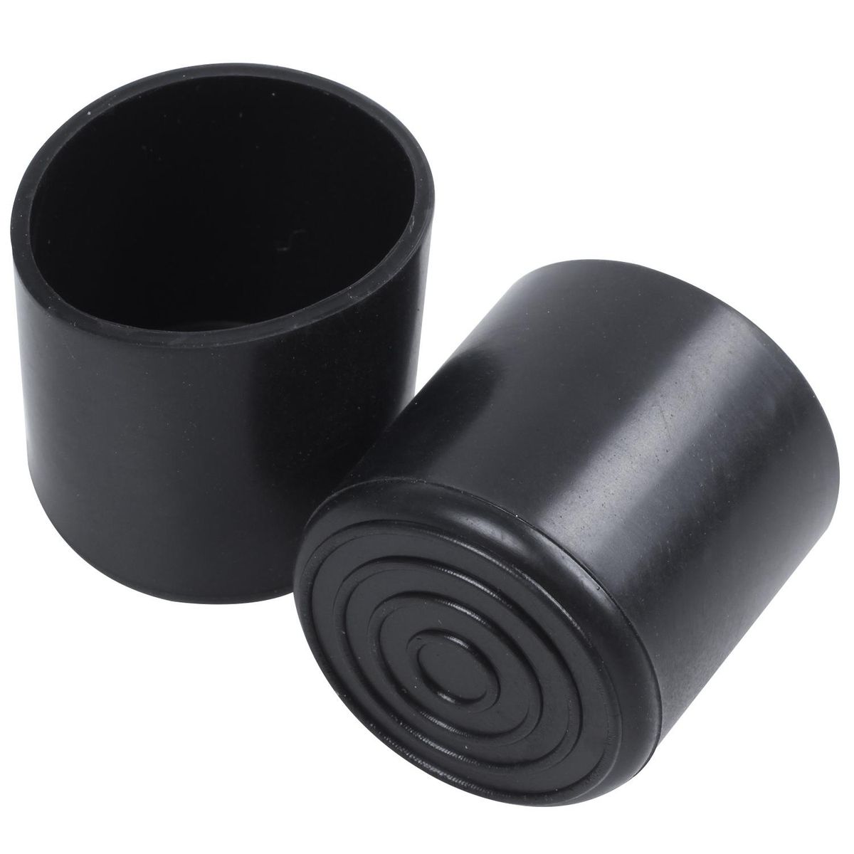 Rubber Furniture Crutch Feet Stool Chair Leg Tip Pad 4Pcs Black