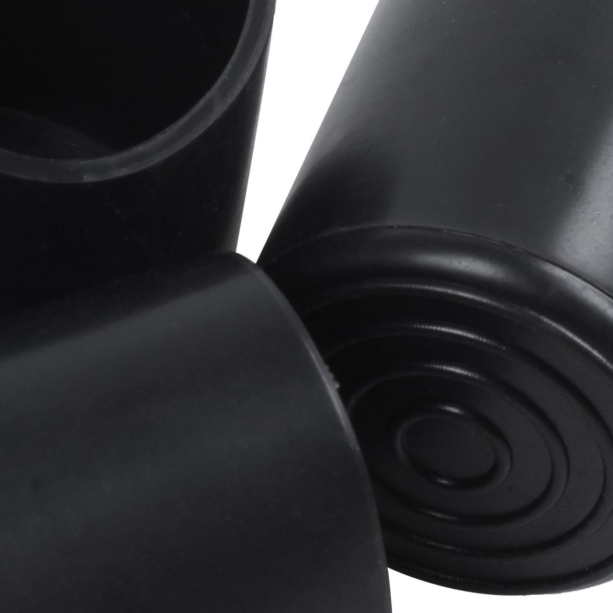 Rubber Furniture Crutch Feet Stool Chair Leg Tip Pad 4Pcs Black