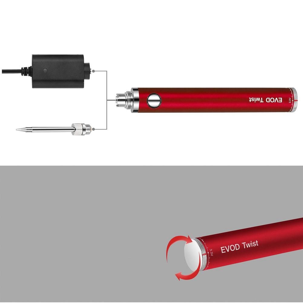 510 Interface 5V 8W Battery-Powered Soldering Iron, with