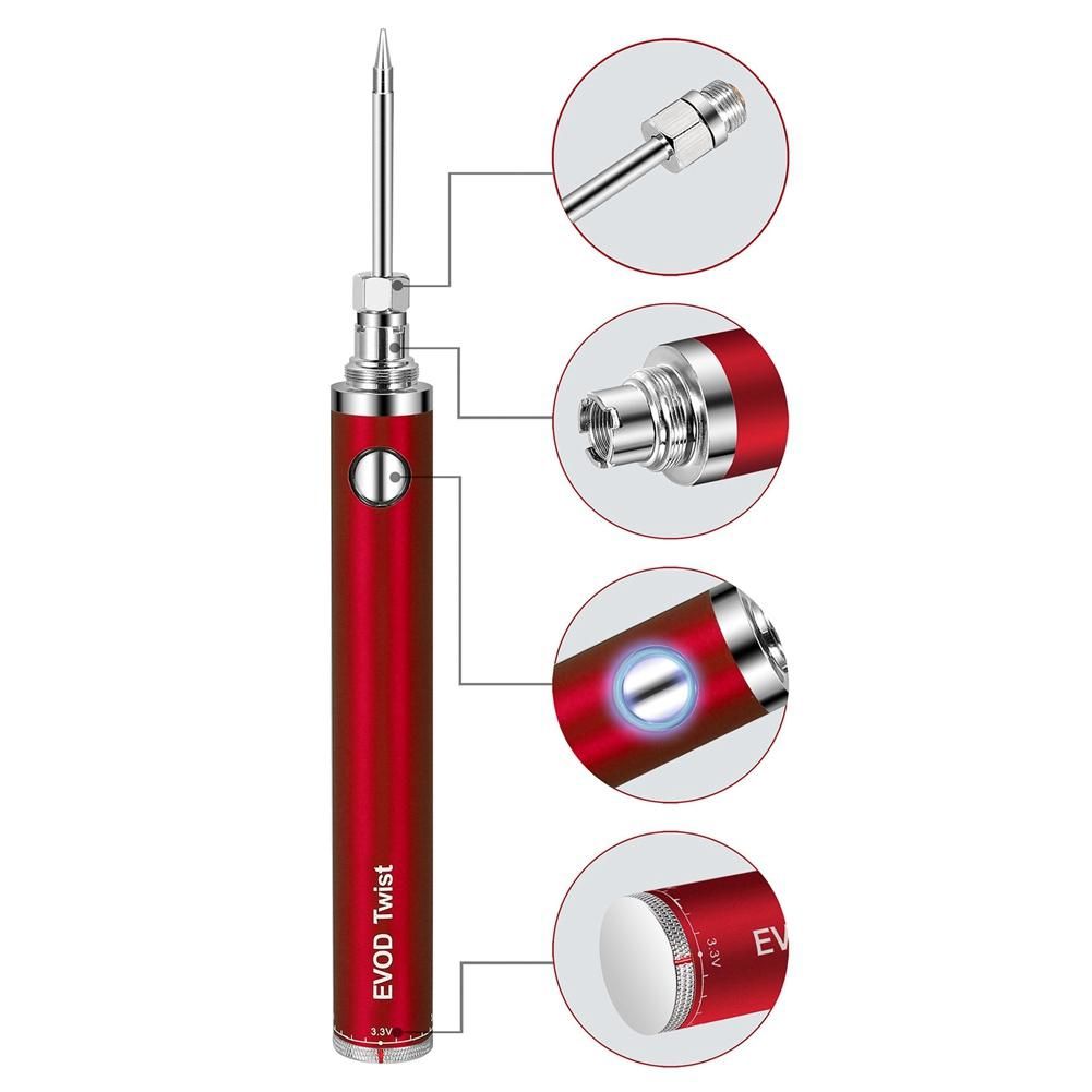510 Interface 5V 8W Battery-Powered Soldering Iron, with