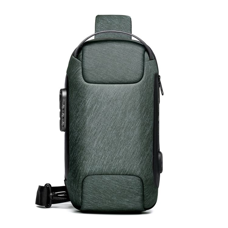 WEIXIER 9530 Men Oxford Cloth Chest Bag Army Green