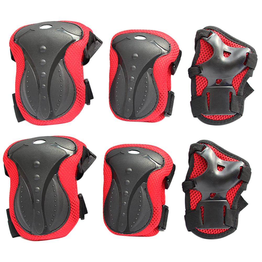 6pcs Anti Shock Knee Pads Wrist Guards Skateboarding Ty