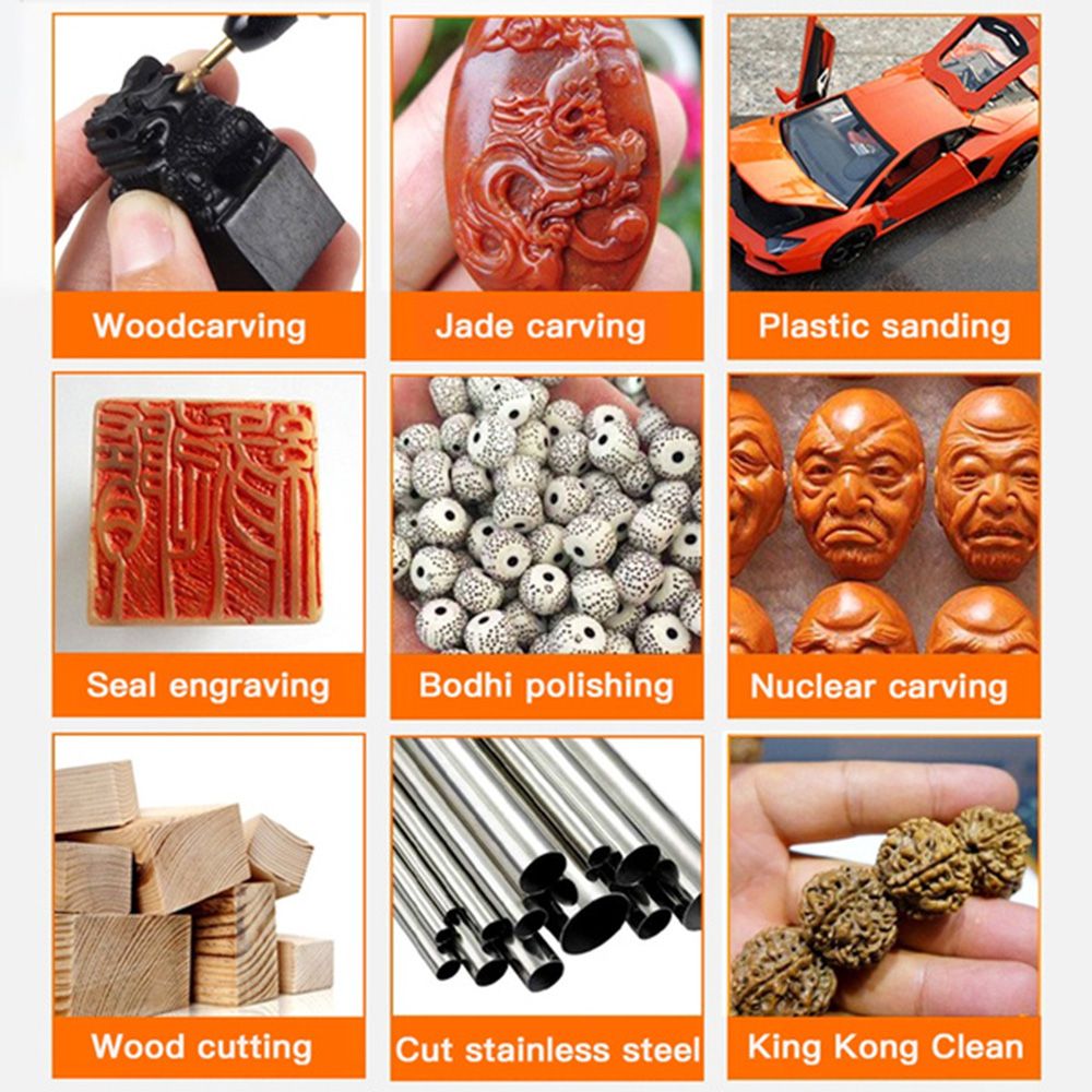 3 Speeds 0.5-3.2mm USB Mini Electric Drill Pen Electric Grinder Engraving Carving Polishing Machine Rotary Tool With Accessories