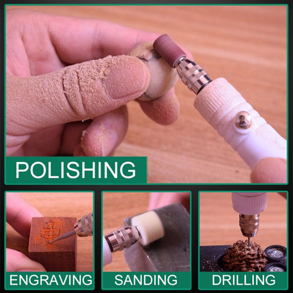 3 Speeds 0.5-3.2mm USB Mini Electric Drill Pen Electric Grinder Engraving Carving Polishing Machine Rotary Tool With Accessories
