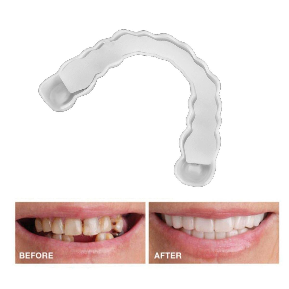 Smiling Snap Lower False Teeth Dental Veneers Tooth Cover