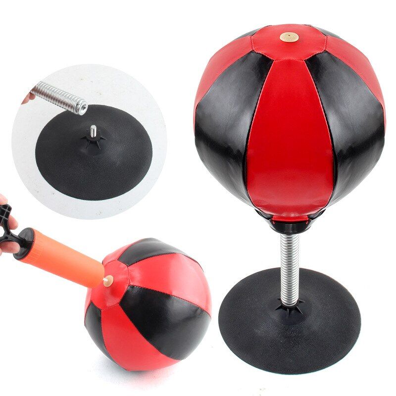 Desktop Punching Bag Gag Gifts - Stress Buster Relief Free Standing Desk Table Boxing Punch Ball