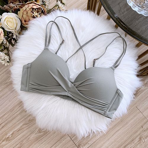 1 Pcs Victorian Lingerie Secret Women Bra Seamless Deep V Gathered Without Rims