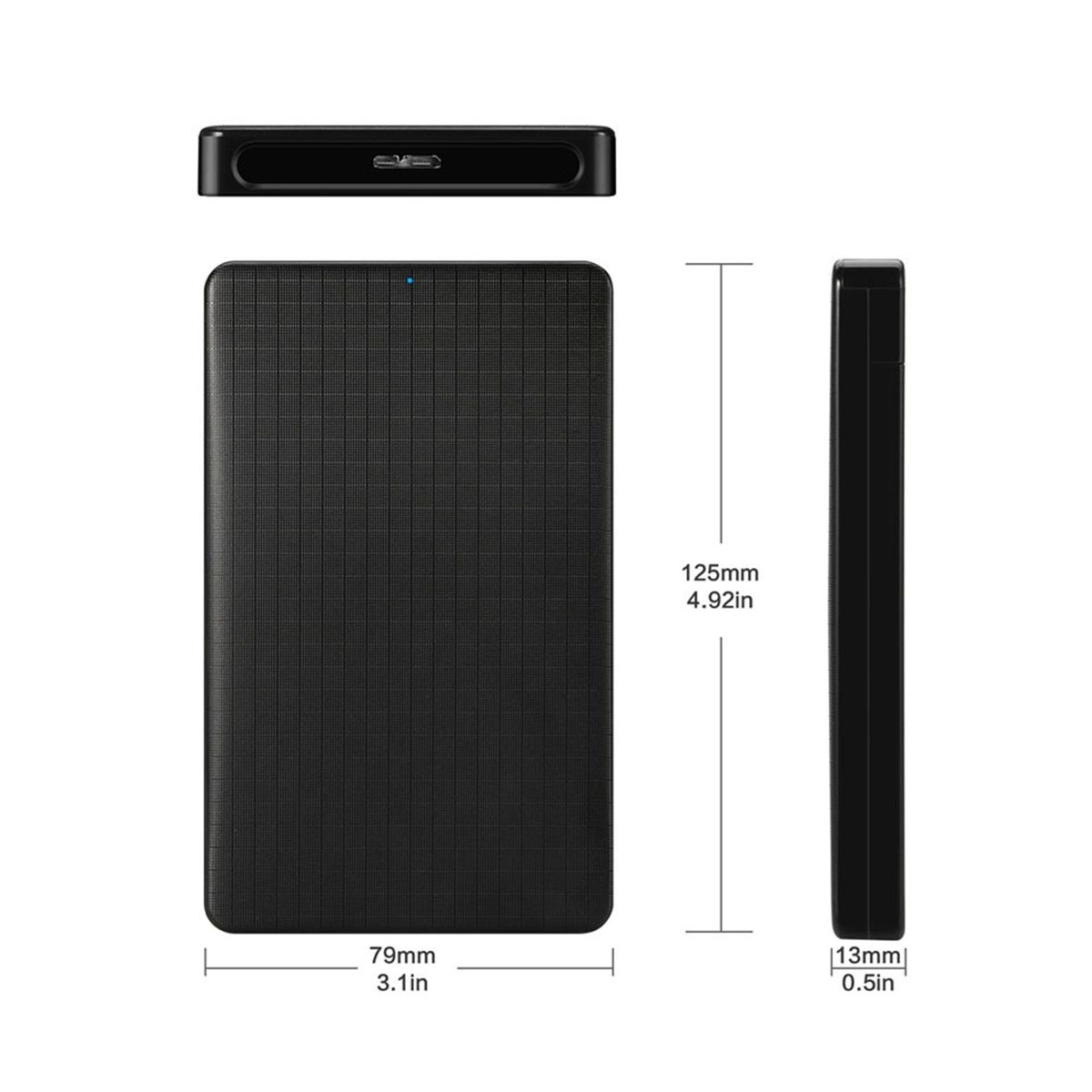 USB 3.0 Mobile HDD Enclosure Case 2.5-Inch SATA Supports