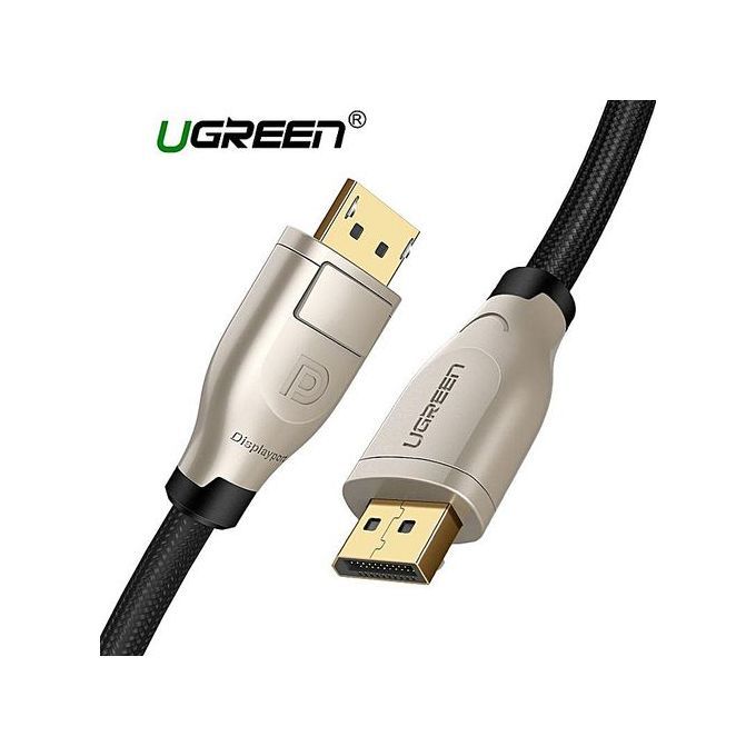 2Meter DisplayPort To DisplayPort Cable, DP 1.2 Male To Male Audio Video Cable With Zinc Alloy Shell, Support 3D 4K 60Hz, 1080P 144Hz For Latest HDTVs, Projectors, Displays, Monitors, PC Graphics By HonTai