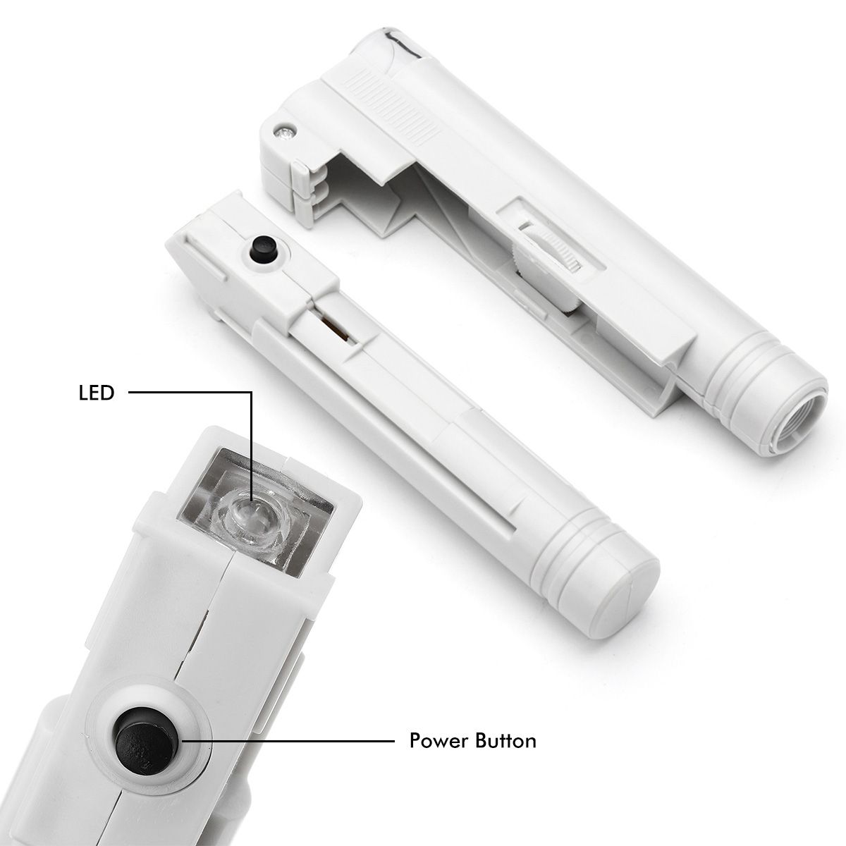 100X/80X/40X Portable Microscope Loupe Reading Magnifier Lens Magnifying Glasses Tool With LED Illuminant 40x