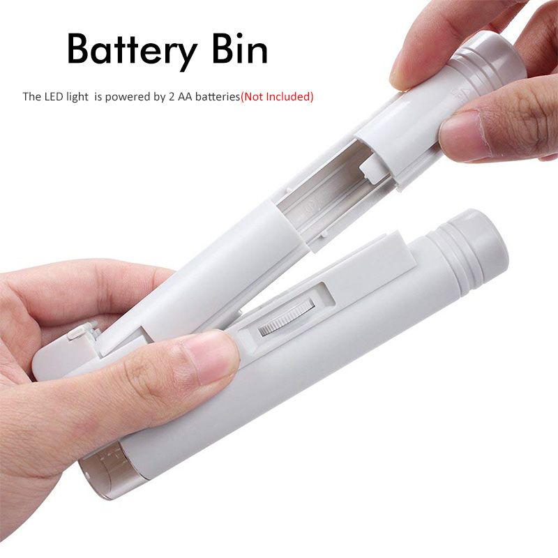 100X/80X/40X Portable Microscope Loupe Reading Magnifier Lens Magnifying Glasses Tool With LED Illuminant 40x