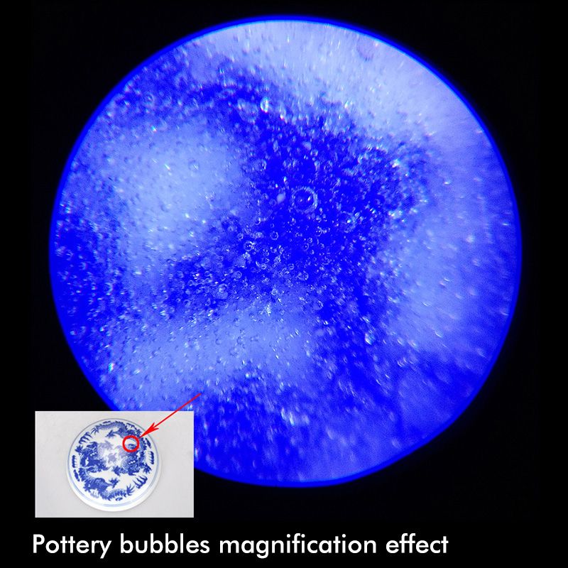100X/80X/40X Portable Microscope Loupe Reading Magnifier Lens Magnifying Glasses Tool With LED Illuminant 40x