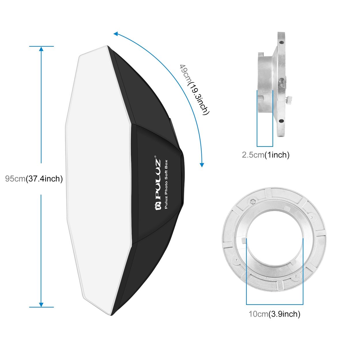 95cm/37.4in Quick Release Octagon Softbox With Bowen
