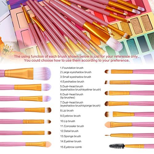 UCANBE Makeup Set  60 Colors Eyeshadow Palette With 15Pcs Ma