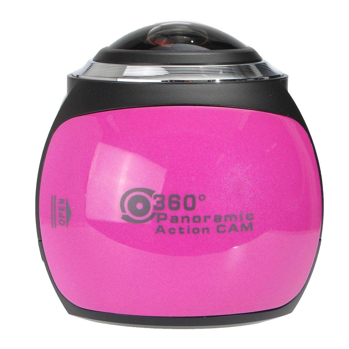Waterproof 360° Panoramic WiFi 4K Ultra HD VR Action Camera Sport DV Camcorder Pink Pink