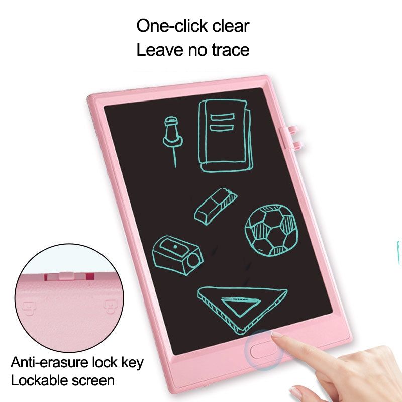 10 Inch LCD Children Hand Drawn Board Black Monochrome