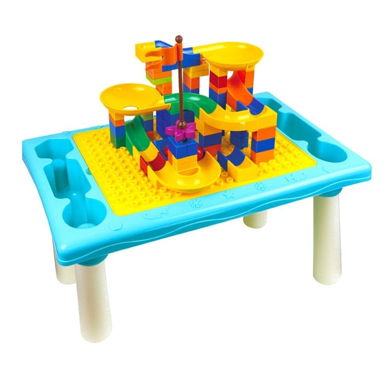 Building Block Study Desk, Style: Table +76 Blocks