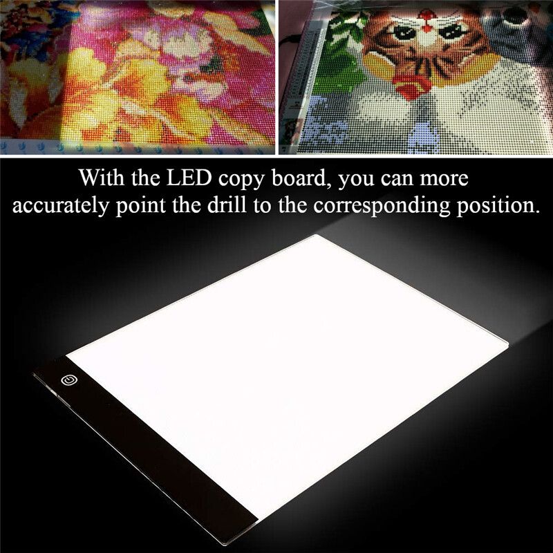 133PCS A4 Drawing Tablet Dimmable Light LED 5D Pad Box Tablet Drawing Tracing Board Writing Copy Board For Sketch