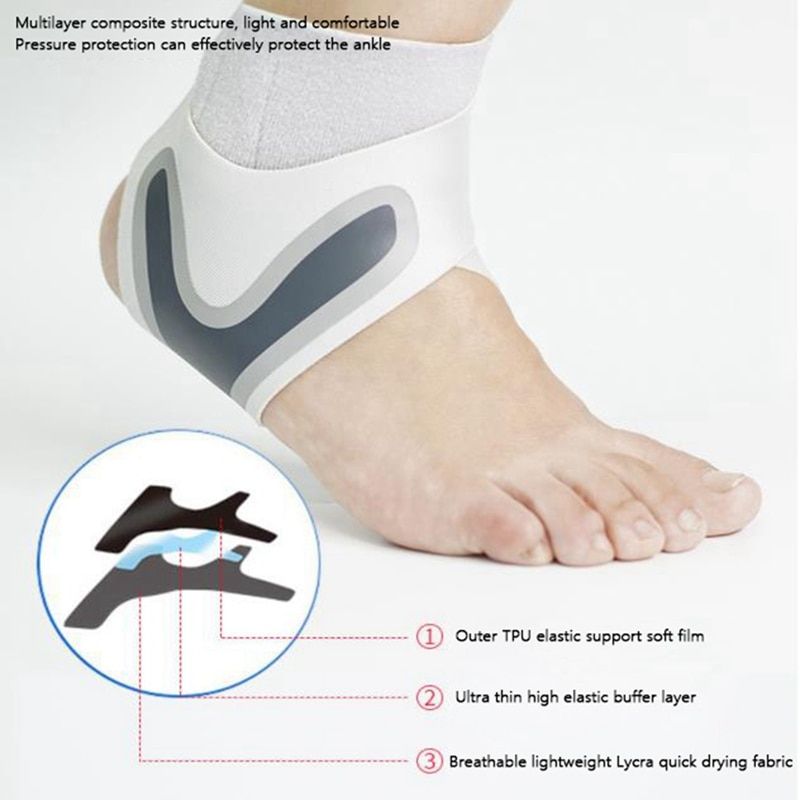 Running Sports Ankle  For Men Women Adjustable Compression Ankle Wrap Support Breathable S-XL Ankle Support  Protector-Left