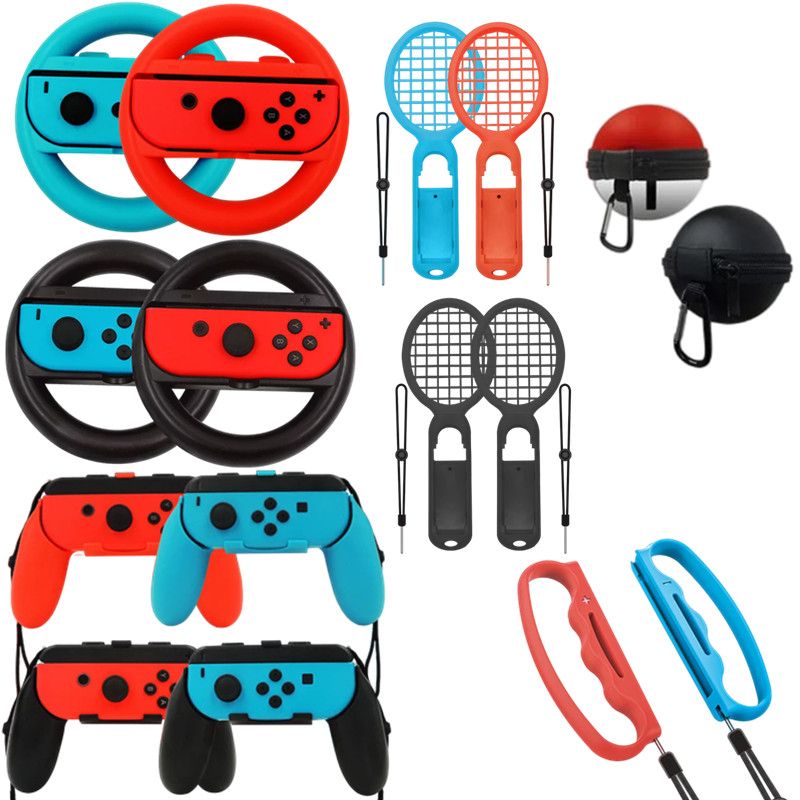 2Set Left+Right Joy-Con Controller Grips Case For Nintendo Switch Handle NS Game Cover Cases Console Steering Wheel Accessories