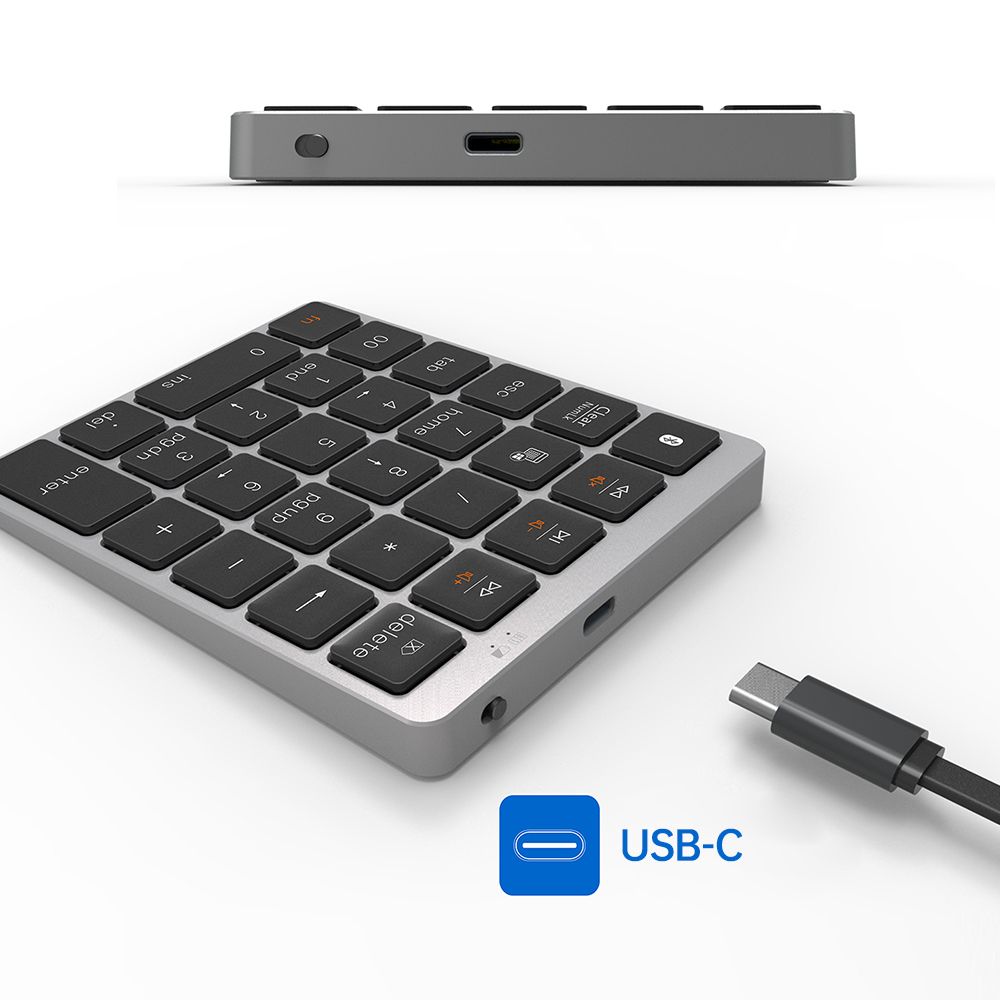 28 Keys Wireless BT Numeric Keyboard Portable