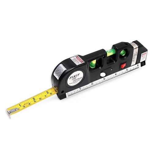 Loskii 3Pcs/set Laser Level Vertical Measure Line Tape Adjusted Multifunctional Standard Ruler With Stand And Tripod Horizontal Lasers Instrument Laser Level