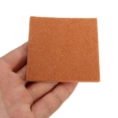 24 Pcs Oak Wood Vinyl Tile Laminate Floor Furniture Protector Felt Pads Chairs