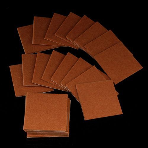 24 Pcs Oak Wood Vinyl Tile Laminate Floor Furniture Protector Felt Pads Chairs
