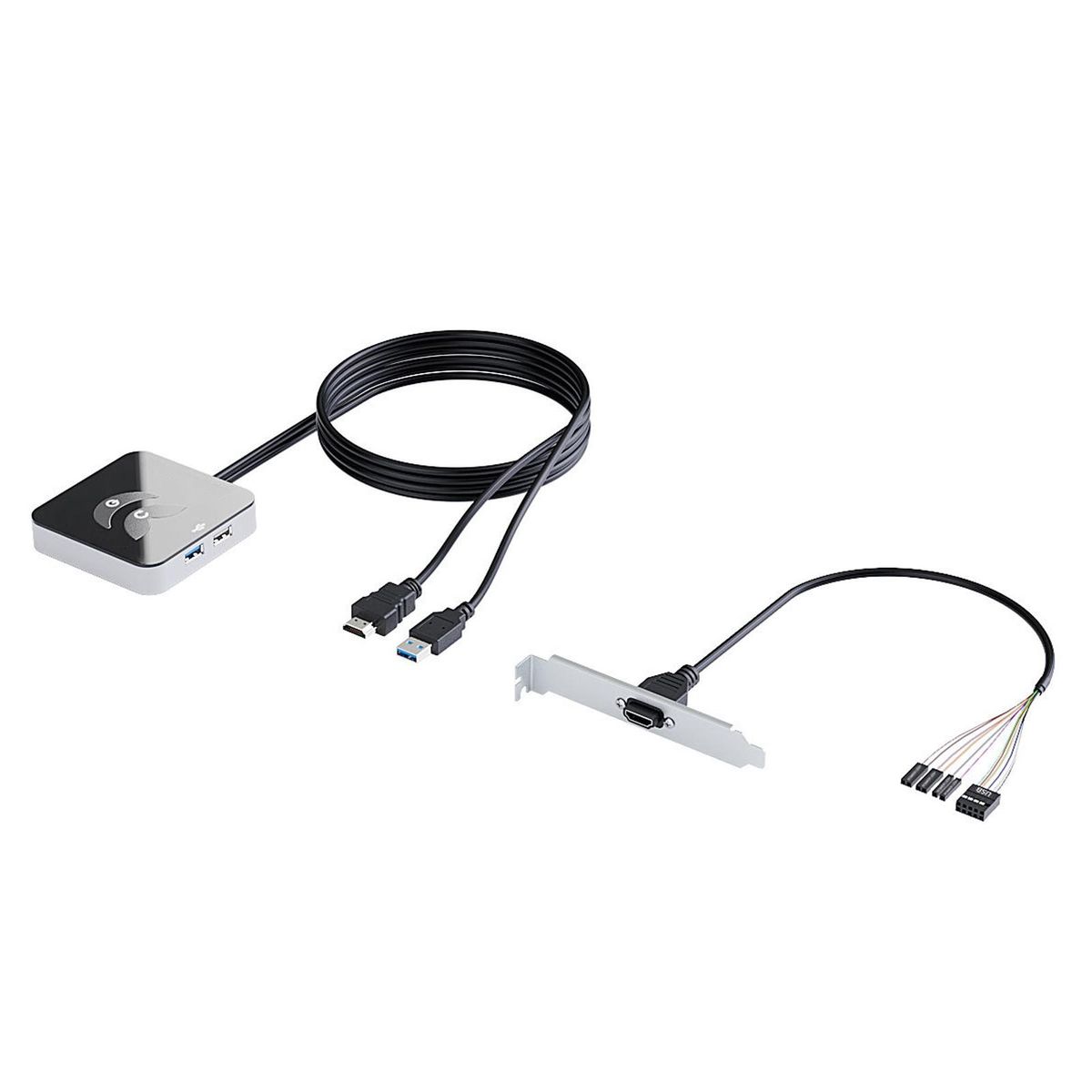 Desktop Switch with Power Button Universal Desktop Power for Pc Black