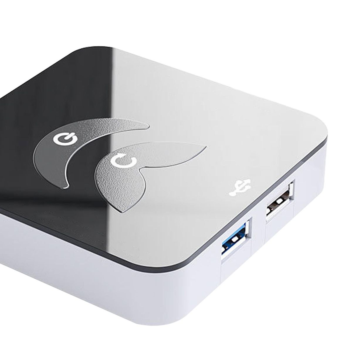 Desktop Switch with Power Button Universal Desktop Power for Pc Black