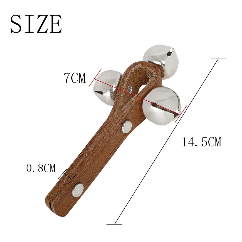 Handle Bell Shaker Handbell Stick Percussion Musical Toy